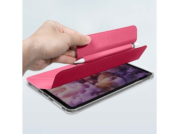 Laut Huex Folio - beskyttelsesetui med Apple Pencil-holder for iPad Air 11" M2 (2024) / M3 (2025), iPad Pro 11" 1/2/3/4G og iPad Air 10,9" 4/5G (rosa)