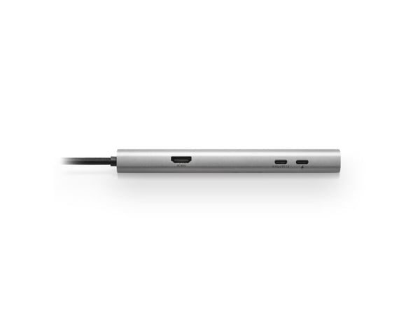 Sharkoon OfficePal Combo Adapter - Dockningsstation - USB-C - HDMI - 1GbE