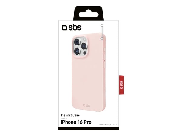 SBS TEINSTIP1661PP, Suojus, Apple, iPhone 16 Pro, 16 cm (6.3"), Vaaleanpunainen