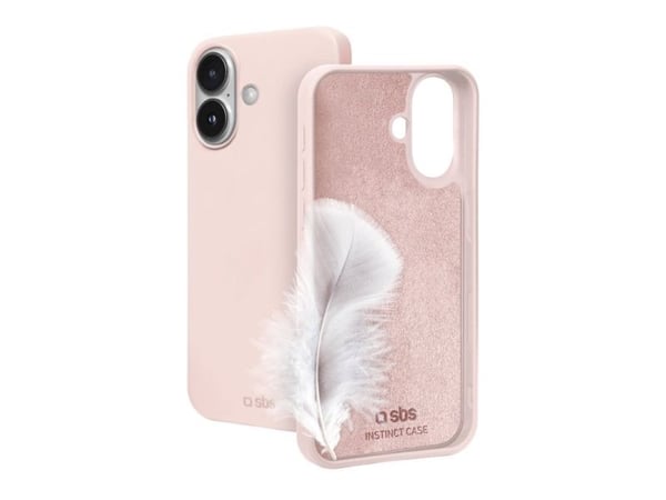 SBS TEINSTIP1661P, Etui, Apple, iPhone 16, 15,5 cm (6.1"), Rosa