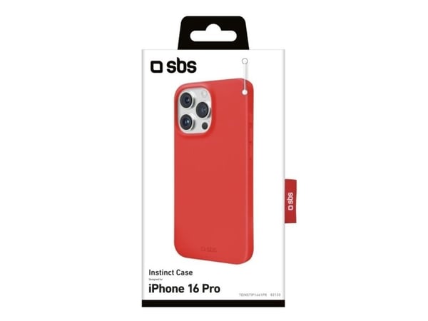 SBS TEINSTIP1661PR, Etui, Apple, iPhone 16 Pro, 16 cm (6.3"), Rød