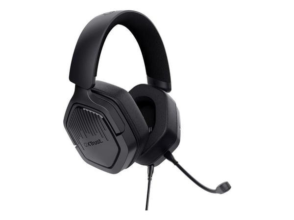 Trust GXT 492 Carus - Hodesett - full størrelse - kablet - 3,5 mm jakk - svart