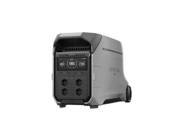 EcoFlow Delta Pro 3 - Bärbar kraftstation - AC 200-240 V - 4000 Watt - litium järn fosfat - Bluetooth, Wi-Fi, CAN - utgångskontakter: 8 - Europa
