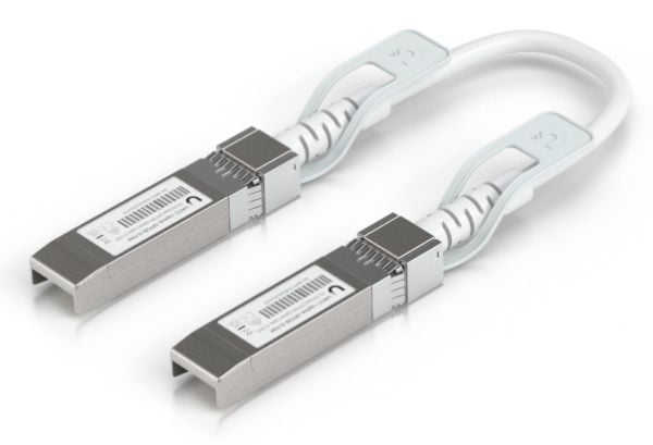 Ubiquiti UniFi - Direkte 25GBase-koblingskabel - SFP28 (hann) til SFP28 (hann) - 15 cm - 4.5 mm - hvit