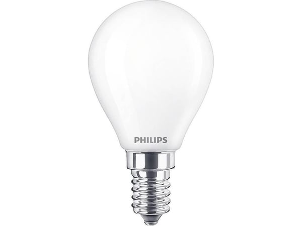 Philips LEDs Candles & Luster - LED-glödlampa - form: P45 - glaserad finish - E14 - 6.5 W (motsvarande 60 W) - klass E - varmt vitt ljus - 2700 K