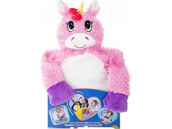 Plysj bamse rosa enhjørning 60 cm