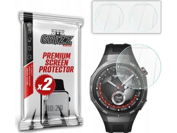 GrizzGlass Szkło hybrydowe GrizzGlass HybridGlass til Huawei Watch GT 5 Pro 46mm