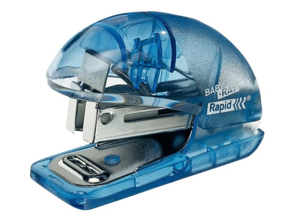 Rapid Fashion Baby-Ray - Stiftemaskin - 10 ark - 24/6, 26/6 - metall, ABS-plast - himmelblå