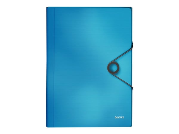 LEITZ prosjektmappe Solid, A4, PP, 6 rom, lyseblå 5 rom med etiketter inkludert etikett - 1 stk (4579-10-30)