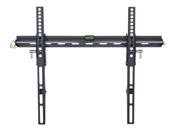 TECHly ICA-PLB 161XL - Monteringssett (veggplate, låsestang, 2 VESA-skinner) - Tyverisikker - for LCD-TV - låsbar - svart - skjermstørrelse: 23"-55...