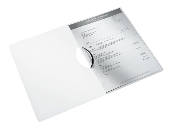 Leitz WOW ColorClip - Klipsfil - for A4 (210 x 297 mm) - kapasitet: 30 ark - svart