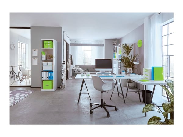 Leitz WOW - Notisbok - eskebundet - A4 (210 x 297 mm) - 80 ark / 160 sider - rutet - grønn - laminert kartong