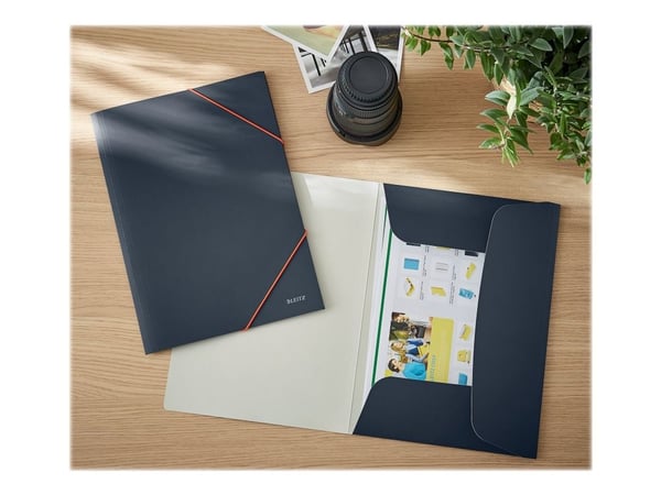 Leitz Cosy - 3-fliksmappe - for A4 (210 x 297 mm) - kapasitet: 150 ark - fløyelsgrå