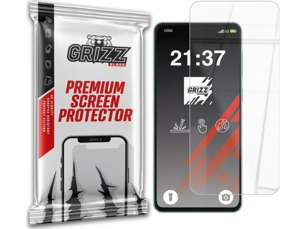 GrizzGlass HybridGlass skjermglass til Samsung Galaxy M55s