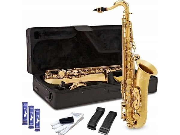 V-Tone V-TONE TS 100 tenorisaksofoni kotelon kanssa V-Tone V-TONE TS 100 tenorisaksofoni kotelon kanssa