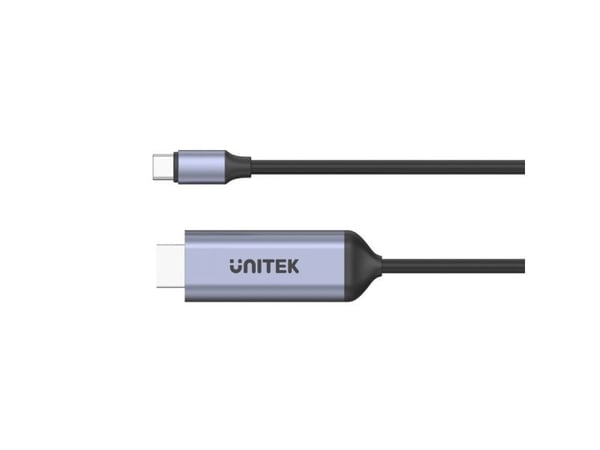 Unitek USB-C - HDMI 1,8 m USB-kaapeli hopea (V1423A)