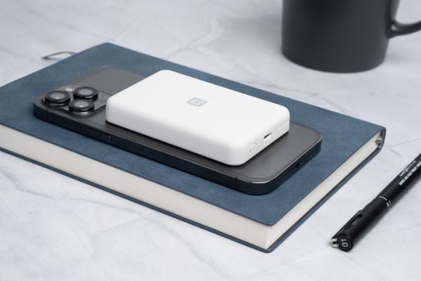 XtremeMac XWH-PMS2-13, 5000 mAh, Langaton lataaminen, Valkoinen