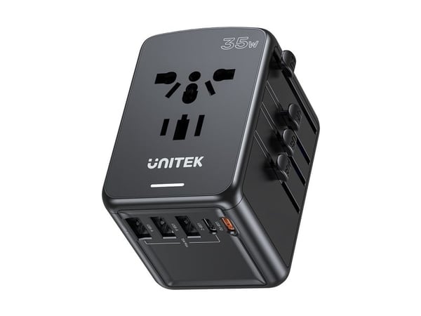 Unitek Unitek matkalaturi EU/US/UK/AUS PD 35 W Unitek Unitek matkalaturi EU/US/UK/AUS PD 35 W
