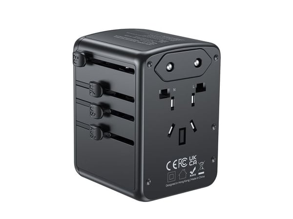 UNITEK P1121ABK01, Universell, Universell, Type C (Europlug), Type G (UK), Type I (AU), Type C, Type G (UK), Type I (AU), 100 - 250 V, 50/60 Hz