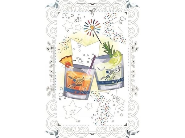 DA VINCI gratulasjonskort 12x18 cm B-BD 502 093 + konvolutt Toast