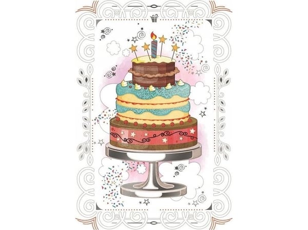 DA VINCI Karnet 12x18 cm B-BD 502 095 + koperta Tort
