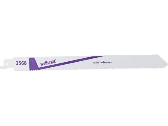 wolfcraft GmbH 3568000, Sabelsagblad, Støpejern, Rør, Plast, Tre med spiker, Bimetall, 21 cm, 1,8 mm, 2,6 mm
