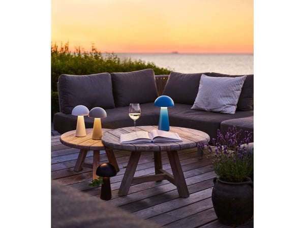 Sirius Sam Genopladelig Lampe - Hvid - H 28 cm