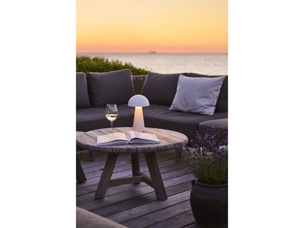 Sirius Sam Genopladelig Lampe - Hvid - H 28 cm