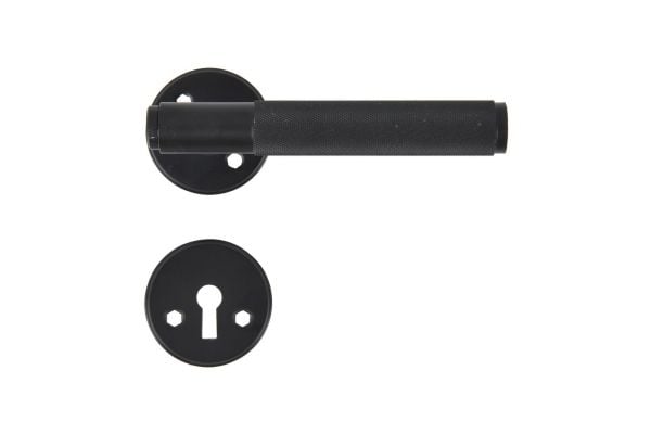 HOME It® dørgreb riflet 19 mm. matsort