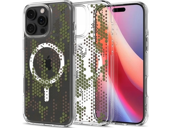 Spigen Ultra Hybrid MagFit, Etui, Apple, iPhone 16 Pro, 16 cm (6.3"), Kamuflasje