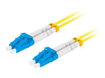 Lanberg - Koblingskabel - LC/UPC-enkeltmodus (hann) til LC/UPC-enkeltmodus (hann) - 0.5 m - 3 mm - fiberoptisk - dupleks - 9 / 125 micron - G.657.A...
