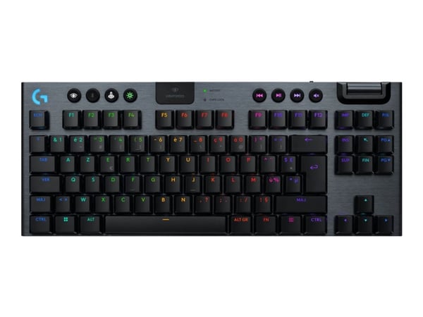 Logitech G G915 X - Näppäimistö - LIGHTSPEED - TKL - taustavalaistu - langaton - Bluetooth 5.0, 2,4 GHz, USB - AZERTY - Ranskalainen - avainliitin:...