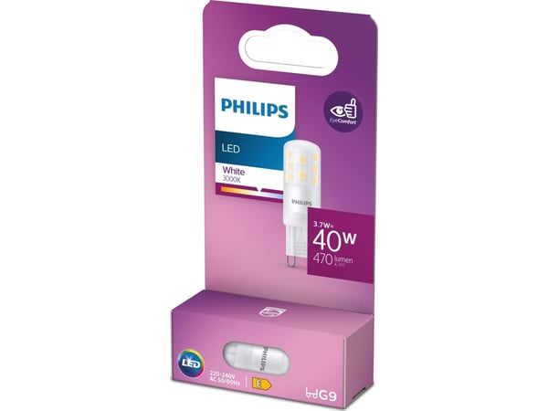 Philips LED-pære G9 40W 470lm 3000K hvit, ikke dimbar ND STR6