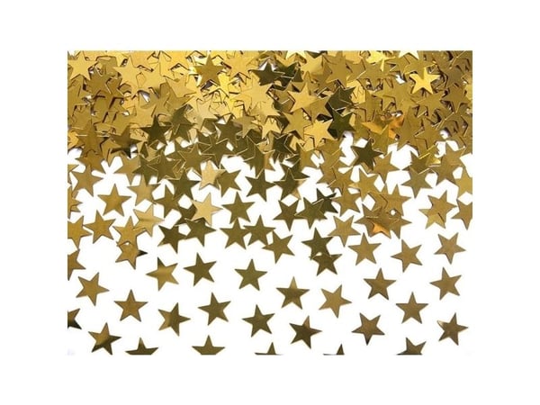 Party Deco konfetti, stjärnor, guld universell