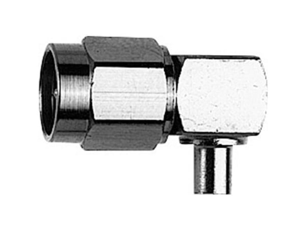 Telegärtner 100024623 100024623 SMA-liitin Pistoke, kulmikas 50 Ω 1 kpl