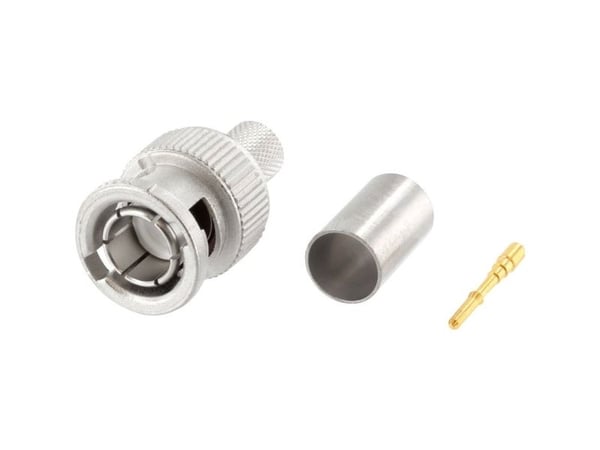 Telegärtner 100023475 100023475 HDTV-BNC-liitin Pistoke, suora 75 Ω 1 kpl