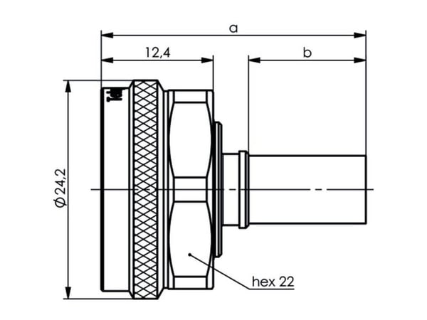 Telegärtner J01440A0002 / 100025180 stickanslutning 4,3-10 rak 1 st