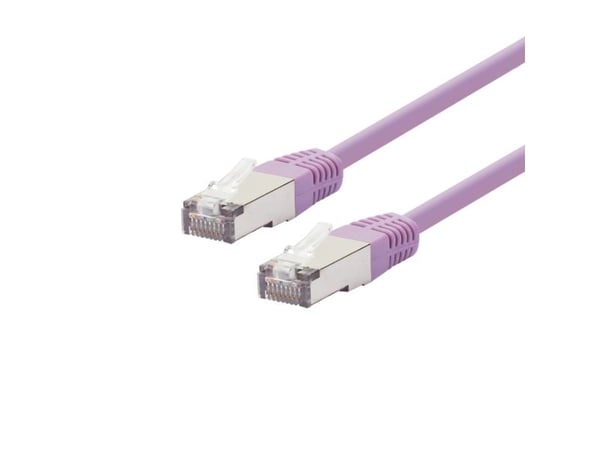 LOGON TCR55SS150V, 15 m, Cat5e, SF/UTP (S-FTP), RJ-45, RJ-45, Fiolett