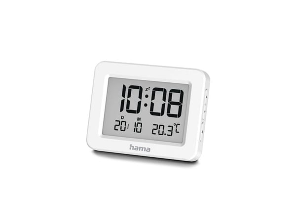 Hama 00222205, digital vekkerklokke, rektangel, hvit, innendørs, voksen, gutt/jente