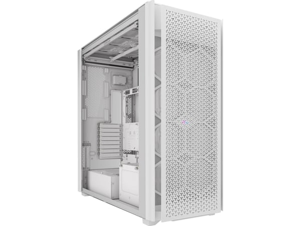 CORSAIR 9000D RGB AIRFLOW - Super full tower - SSI EEB - sidepanel med vindu (herdet glass) - ingen strømforsyning (ATX) - hvit - USB/lyd