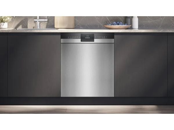 Siemens SN43ES22AE - Astianpesukone - musta, Ruostumaton teräs