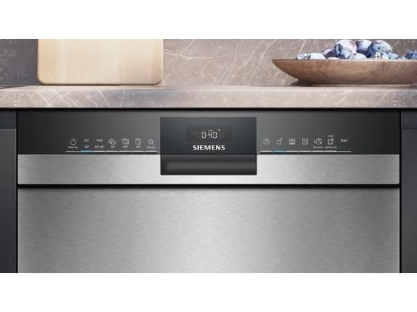 Siemens SN43ES22AE - Astianpesukone - musta, Ruostumaton teräs