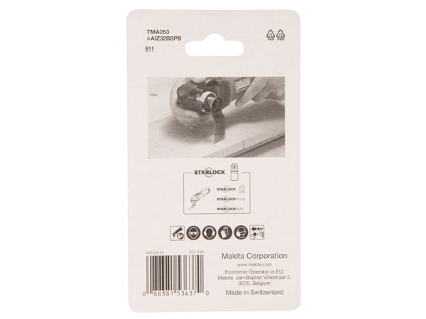 MAKITA MT PLUSTER KJÆRESAGBLAD BIM 32mm x 50mm FOR HARDTRE