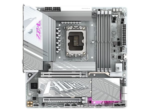 AORUS Z890M ELITE WIFI7 ICE - Hovedkort - micro ATX - LGA1851-sokkel - Z890 Chipset - USB4, USB-C 3.2 Gen2, USB 3.2 Gen 2, USB 3.2 Gen 1 - 2.5 Giga...
