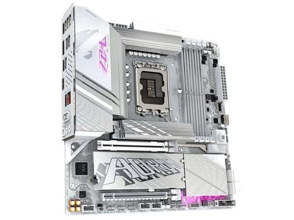 AORUS Z890M ELITE WIFI7 ICE - Hovedkort - micro ATX - LGA1851-sokkel - Z890 Chipset - USB4, USB-C 3.2 Gen2, USB 3.2 Gen 2, USB 3.2 Gen 1 - 2.5 Giga...