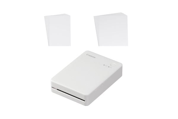 Canon SELPHY QX20 - Skrivare - färg - färgsublimering - 72 x 85 mm upp till 0.66 min/sida (färg) - kapacitet: 10 ark - Wi-Fi(g) - sandvit