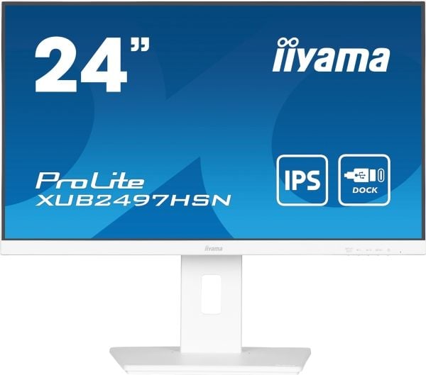 iiyama ProLite XUB2497HSN-W2, 60,5 cm (23,8"), 1920 x 1080 pikseliä, Full HD, LED, 1 ms, valkoinen