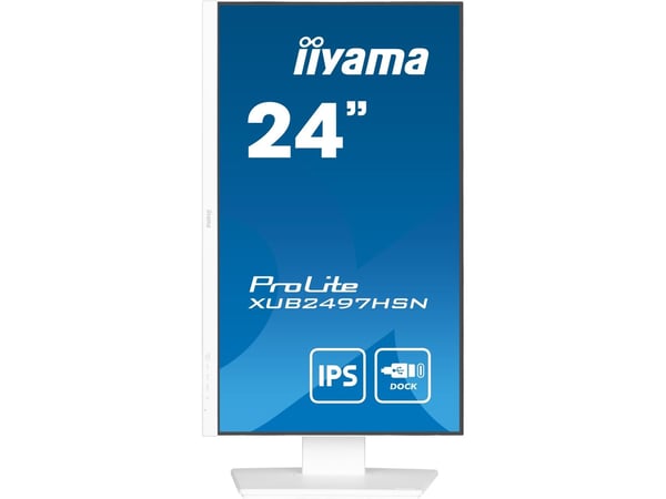 iiyama ProLite XUB2497HSN-W2, 60,5 cm (23,8"), 1920 x 1080 pikseliä, Full HD, LED, 1 ms, valkoinen