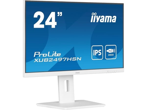 iiyama ProLite XUB2497HSN-W2, 60,5 cm (23,8"), 1920 x 1080 pikseliä, Full HD, LED, 1 ms, valkoinen