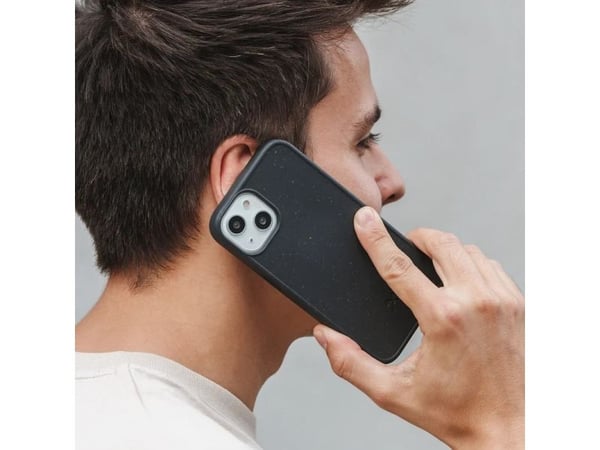 Woodcessories Bio Case, Suojus, Apple, iPhone 14 Plus, 17 cm (6.7"), musta